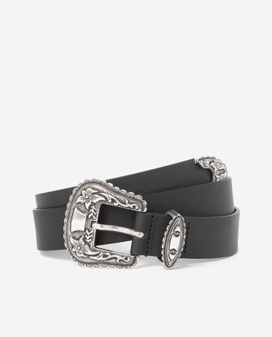  THE KOOPLES - Thắt lưng nữ bản vừa Western Metal 