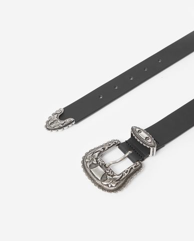  THE KOOPLES - Thắt lưng nữ bản vừa Western Metal 