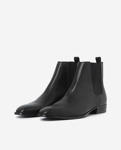  THE KOOPLES - Giày boots nam Flat Black Leather 
