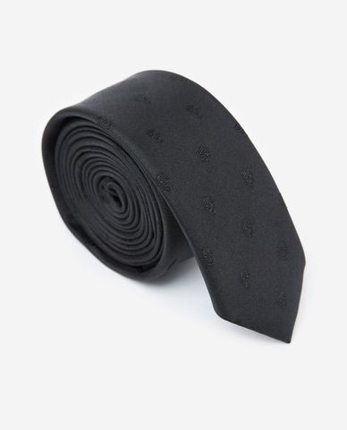  THE KOOPLES - Cà vạt nam Black Printed Silk 