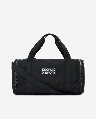 THE KOOPLES - Túi xách thể thao nam Black Fabric Gym 