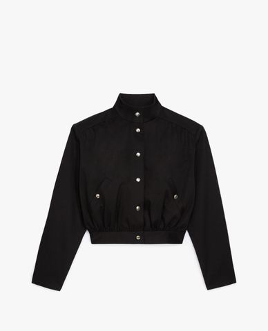  THE KOOPLES - Áo khoác kiểu nữ croptop cổ trụ thời trang 