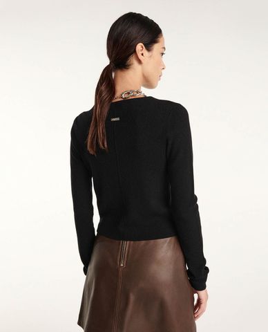  THE KOOPLES - Áo khoác cardigan cổ V tay dài phom lửng Wool And Cashmere 