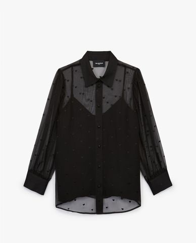  THE KOOPLES - Áo sơ mi nữ tay dài Heart Print 