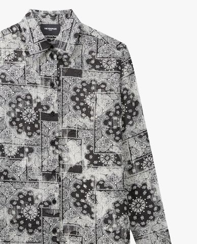  THE KOOPLES - Áo sơ mi nữ dài tay Bandana Print 