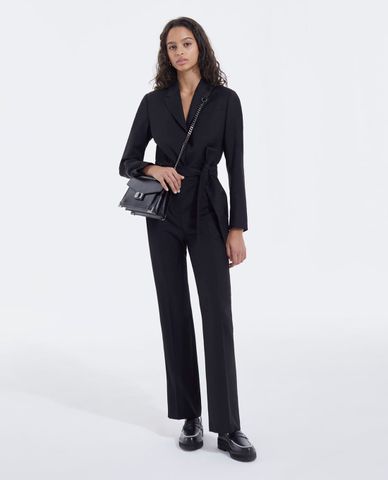  THE KOOPLES - Jumpsuits nữ tay dài cột eo thanh lịch 
