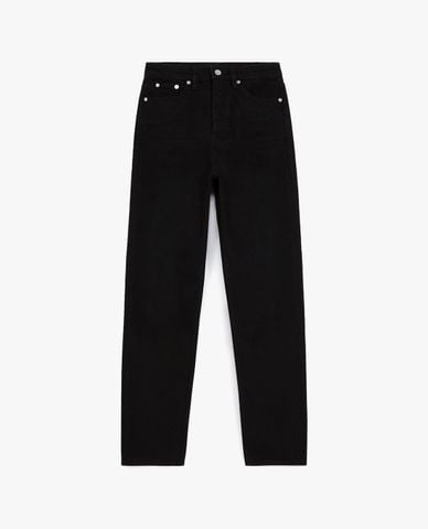 THE KOOPLES - Quần jeans nữ phom suông Straight Cut Black 