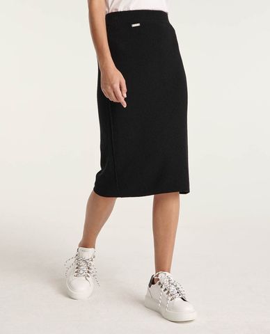  THE KOOPLES - Chân váy midi nữ Ribbed Wool Cashmere 