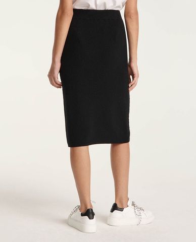  THE KOOPLES - Chân váy midi nữ Ribbed Wool Cashmere 