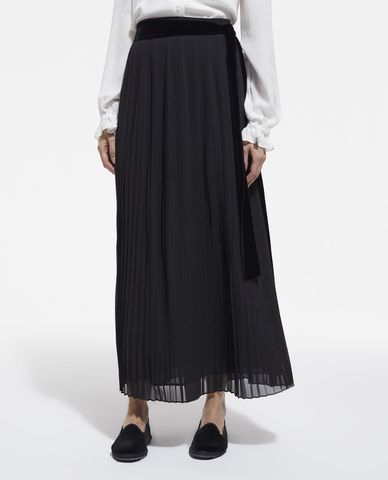  THE KOOPLES - Chân váy maxi xếp ly thanh lịch 