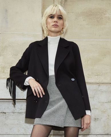  THE KOOPLES - Áo măng tô nữ Camel Wool Winter 