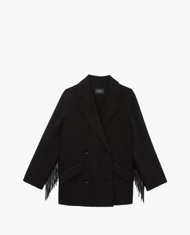  THE KOOPLES - Áo măng tô nữ Camel Wool Winter 