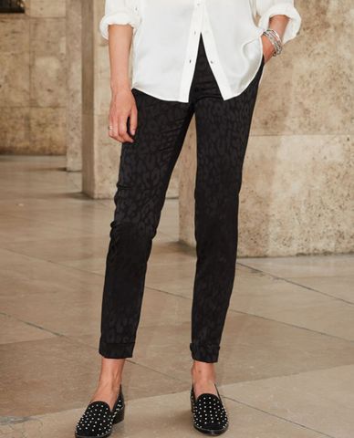  THE KOOPLES - Quần tây nữ phom ôm Loose Fit Print 