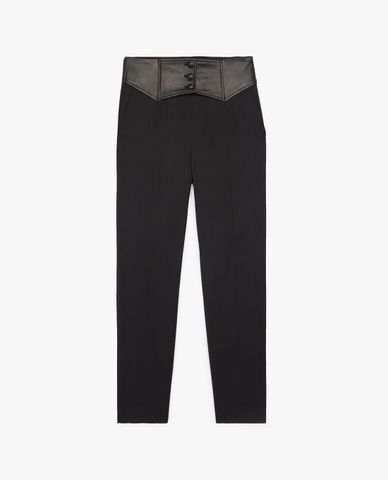  THE KOOPLES - Quần tây nữ xếp li High Waisted 