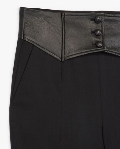  THE KOOPLES - Quần tây nữ xếp li High Waisted 