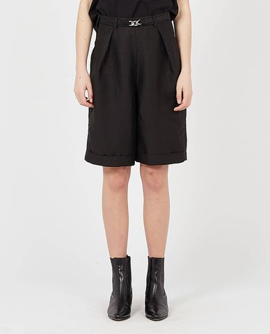  THE KOOPLES - Quần shorts nữ Bermuda In Wool With Chain Belt 