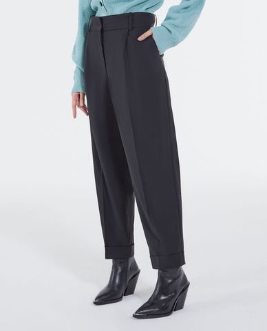  THE KOOPLES - Quần tây nữ lưng cao ống đứng 