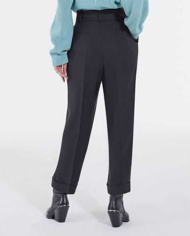  THE KOOPLES - Quần tây nữ lưng cao ống đứng 