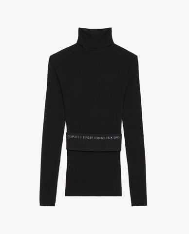  THE KOOPLES - Áo len nữ tay dài cổ lọ Fitted Merino 