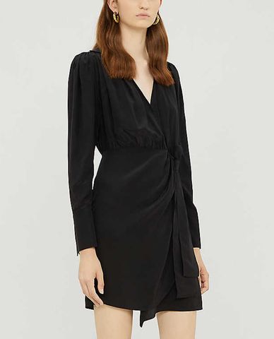  THE KOOPLES - Đầm mini tay dài Silk Dress 