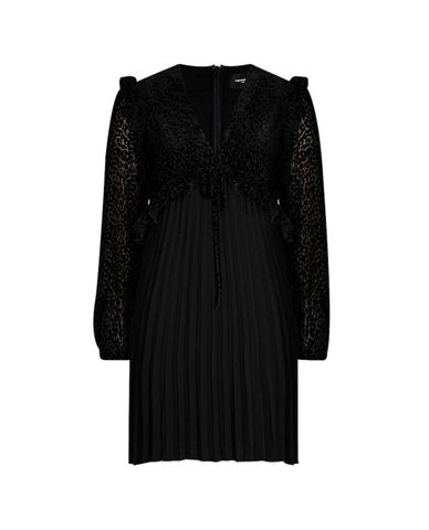  THE KOOPLES - Đầm mini phối ren xuyên thấu 