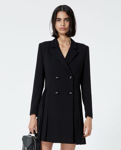  THE KOOPLES - Đầm mini phom blazer thanh lịch Black Jacket 
