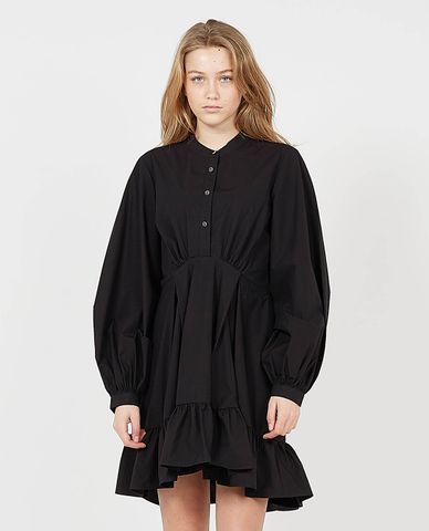  THE KOOPLES - Đầm mini cổ tròn tay dài Short Cotton 