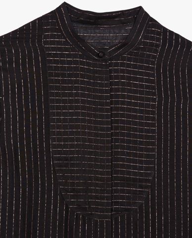  THE KOOPLES - Đầm sơ mi tay dài Striped 