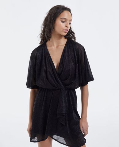  THE KOOPLES - Đầm midi dáng quấn cổ V hiện đại 