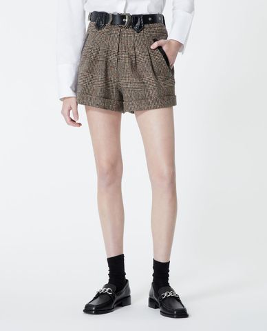  THE KOOPLES - Quần shorts nữ Black Wool 