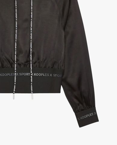  THE KOOPLES - Áo hoodie nữ tay dài Elastic Logo Band 