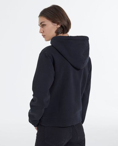  THE KOOPLES - Áo sweatshirt nữ tay dài phối mũ The Kooples Fleece 
