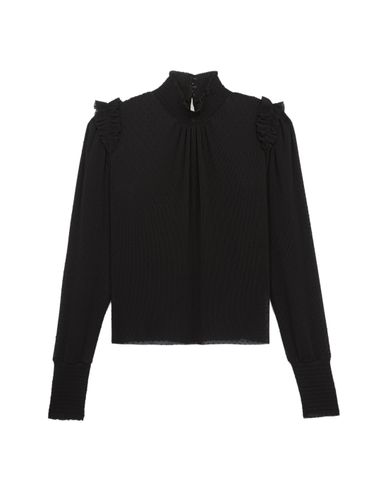  THE KOOPLES - Áo kiểu nữ cổ cao nhún bèo 