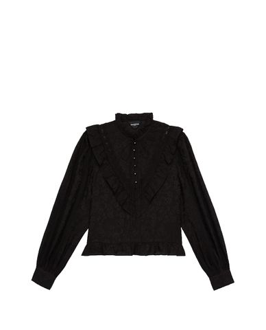  THE KOOPLES - Áo kiểu nữ viền bèo Victorian Style 