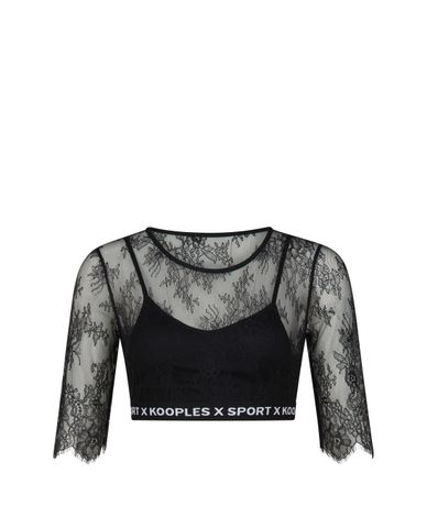  THE KOOPLES - Áo croptop nữ phối ren 