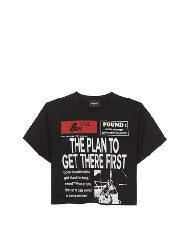  THE KOOPLES - Áo thun nữ cổ tròn The Plan To Get There First 