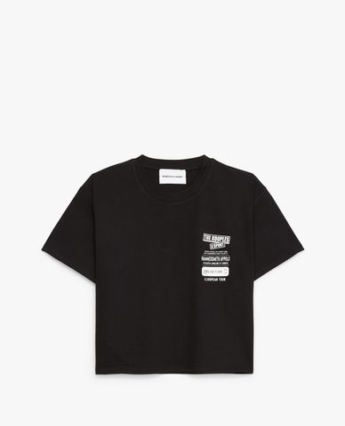  THE KOOPLES - Áo thun nữ cổ tròn ngắn tay Breast Logo 