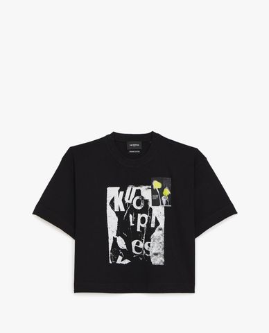  THE KOOPLES - Áo thun nữ cổ tròn ngắn tay Motif 