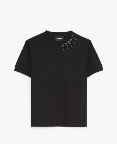  THE KOOPLES - Áo thun nữ cổ tròn ngắn tay Pins 