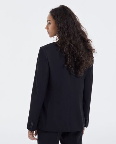  THE KOOPLES - Áo blazer nữ 2 nút cài tròn Leather Pockets 