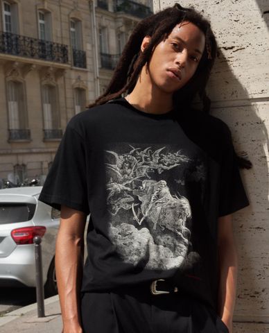  THE KOOPLES - Áo thun nam tay ngắn Rock Screen 