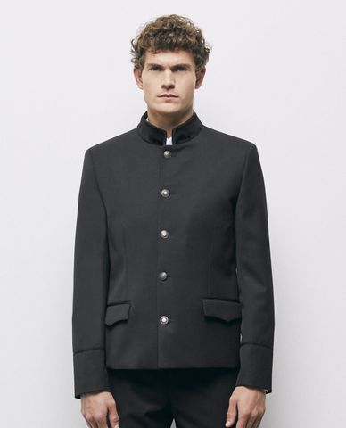  THE KOOPLES - Áo vest nam cổ trụ tay dài thanh lịch 