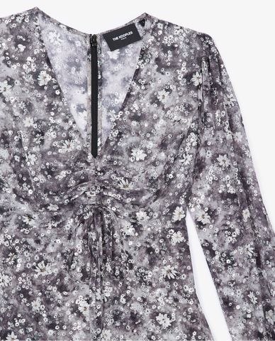  THE KOOPLES - Đầm mini cổ V tay dài Gathered Bust 