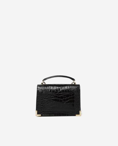  THE KOOPLES - Túi mini nữ chữ nhật Yellow Crocodile Effect 