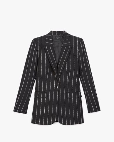  THE KOOPLES - Áo vest nữ Flowing Black Fabric 