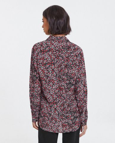  THE KOOPLES - Áo sơ mi nữ dài tay cổ bẻ Floral Printed 