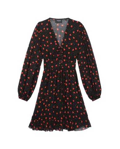  THE KOOPLES - Đầm mini tay dài cổ V Short Light 