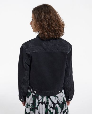  THE KOOPLES - Áo khoác denim nữ túi vuông thời trang 