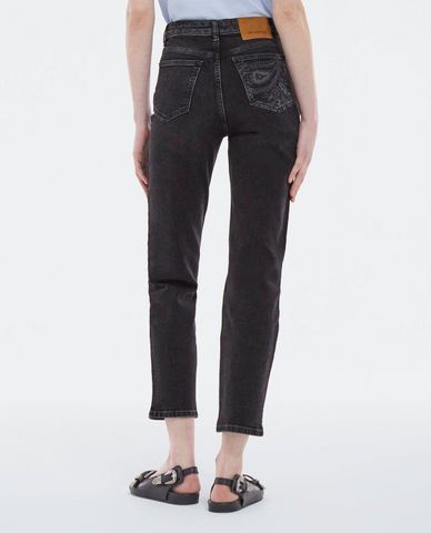  THE KOOPLES - Quần jeans nữ phom lửng ống đứng thời trang 