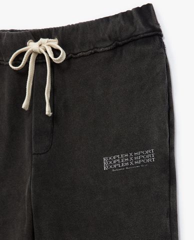  THE KOOPLES - Quần jogger nữ rút dây Grey Cotton Track 